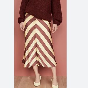 Custommade Paja Skirt Size M Women Viscose Blend Midi In Sunlight